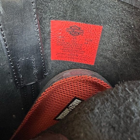 Harley-Davidson Darren eagle black boots damaged box perfect condition size 11.5 - Picture 3 of 7
